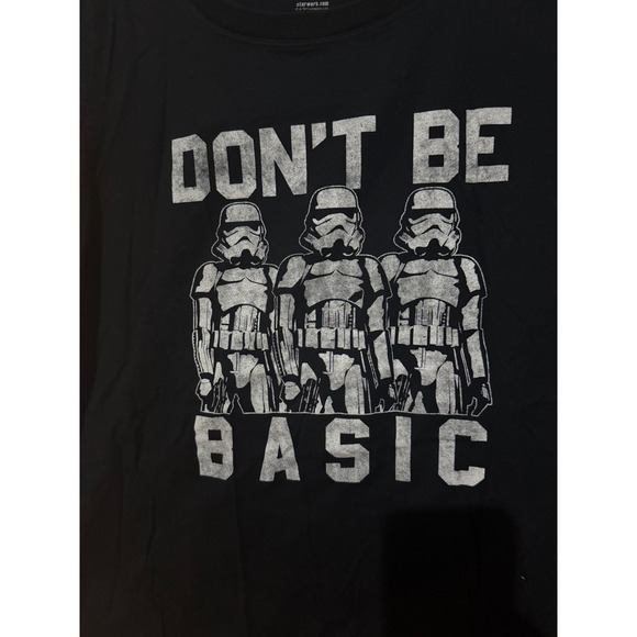Star Wars Fifth Sun Don't Be Basic Stormtrooper Graphic Tee Black Size 2 - Picture 2 of 4